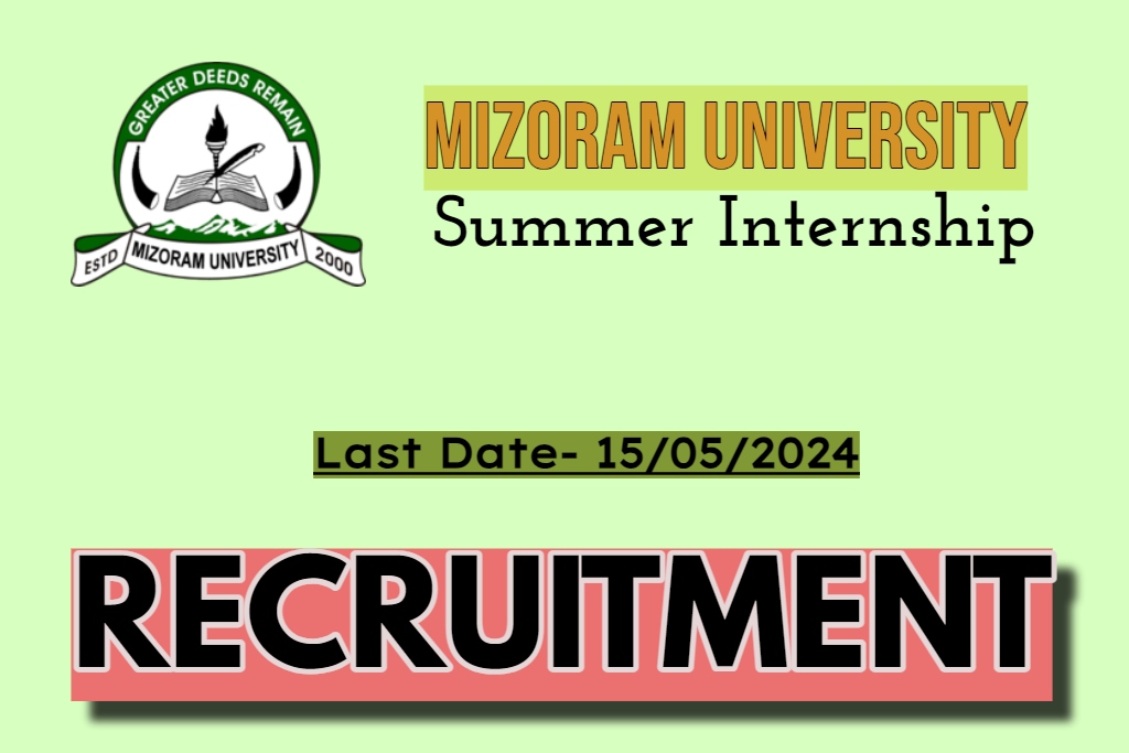 Mizoram University Recruitment 2024