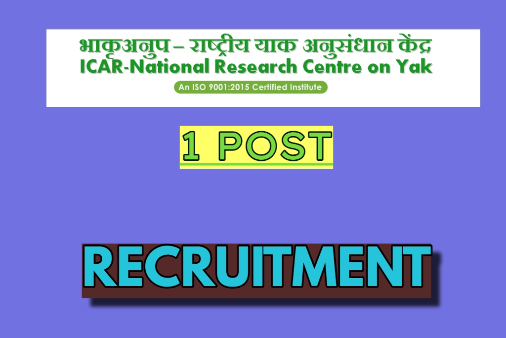 ICAR NRCY Recruitment 2024