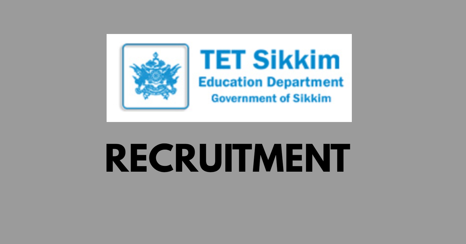 Sikkim TET Recruitment 2024