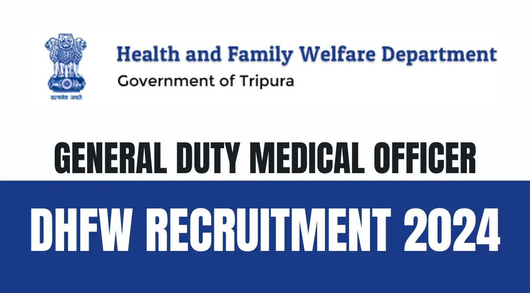 DHFW Tripura Recruitment 2024